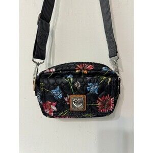 BRIGHTON KNIX FLOWERED UTILITY CROSSBODY  U377412 NWOT